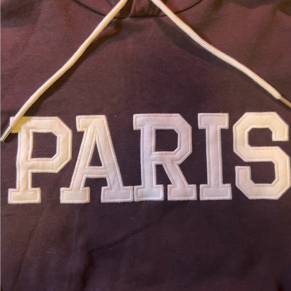 Vintage Paris letter H&M brown hoodie, new condition never worn, size small - Picture 4 of 4